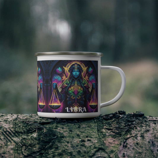 LIBRA Enamel Camping Mug