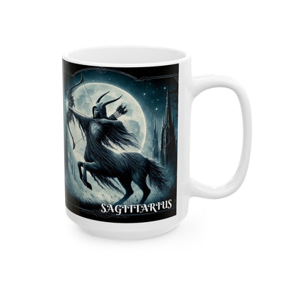 SAGITTARIUS GOTHIC Ceramic Mug, (11oz, 15oz)