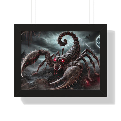 Happy Halloween Framed Horizontal Poster Scorpio