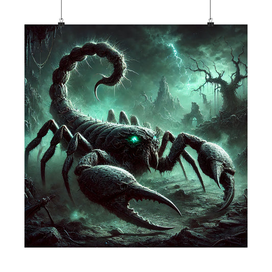 Happy Halloween Matte Vertical Posters Scorpio