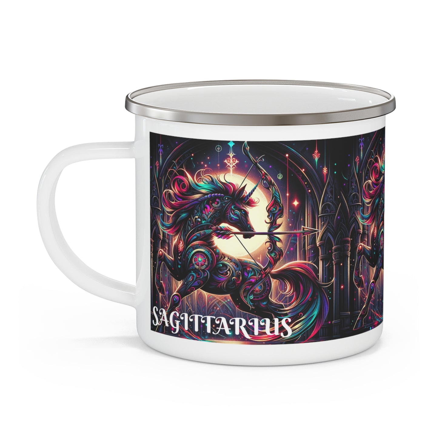 SAGITTARIUS Enamel Camping Mug