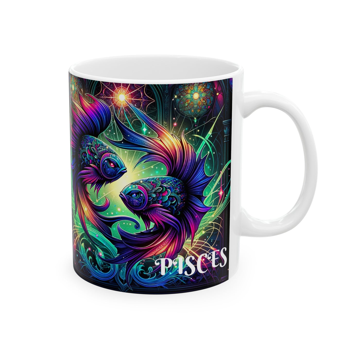 PISCES Ceramic Mug, (11oz, 15oz)