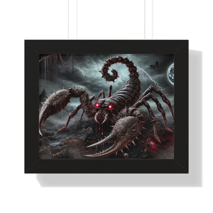 Happy Halloween Framed Horizontal Poster Scorpio