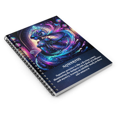 AQUARIUS Spiral Notebook - Ruled Line