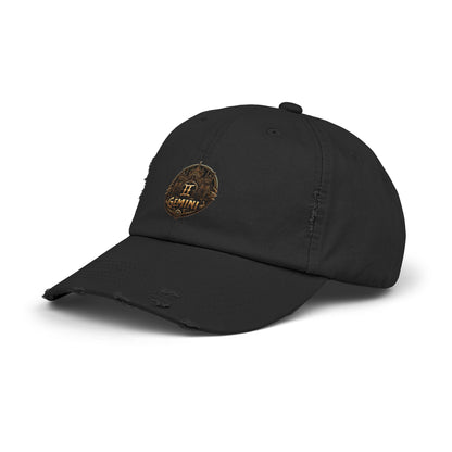 GEMINI Unisex Distressed Cap