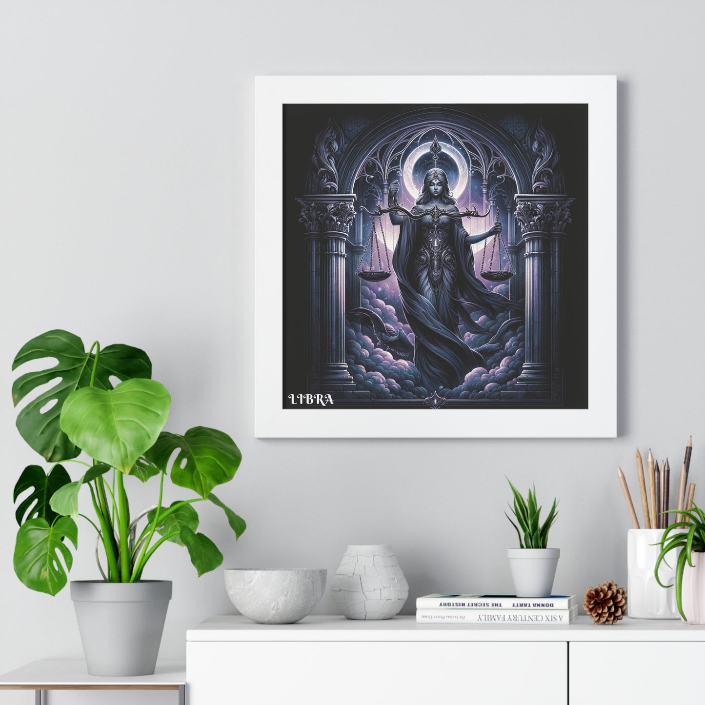 LIBRA Framed Vertical Poster