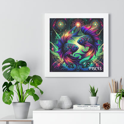 PISCES Framed Vertical Poster