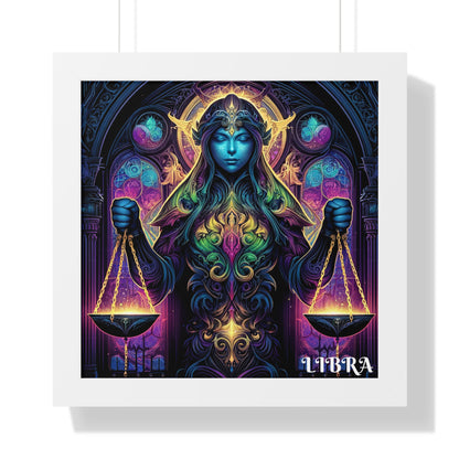 LIBRA Framed Vertical Poster