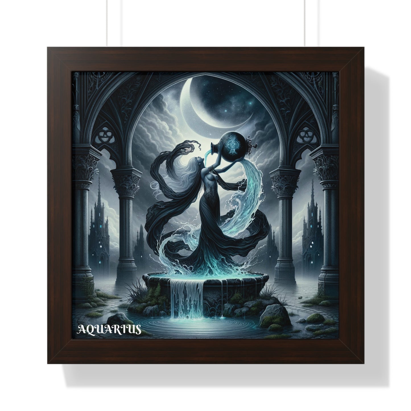 AQUARIUS Framed Vertical Poster