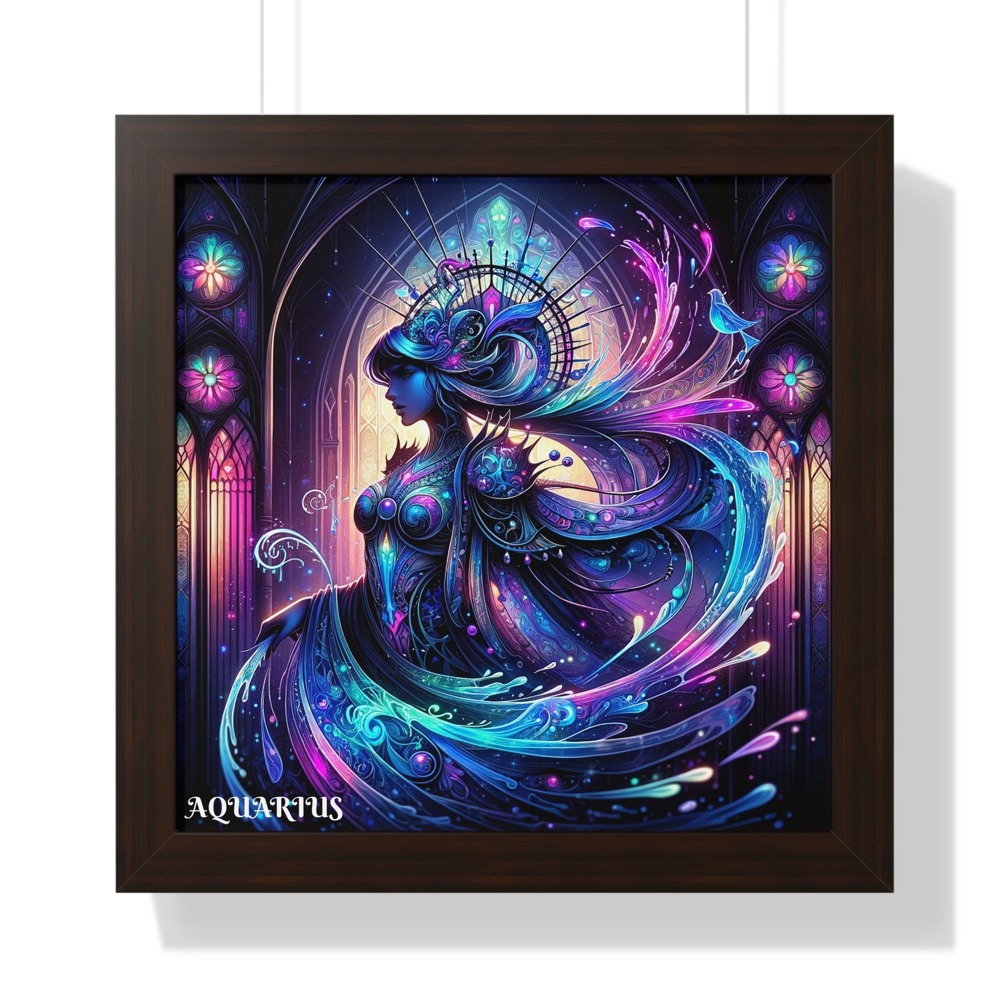 AQUARIUS Framed Vertical Poster