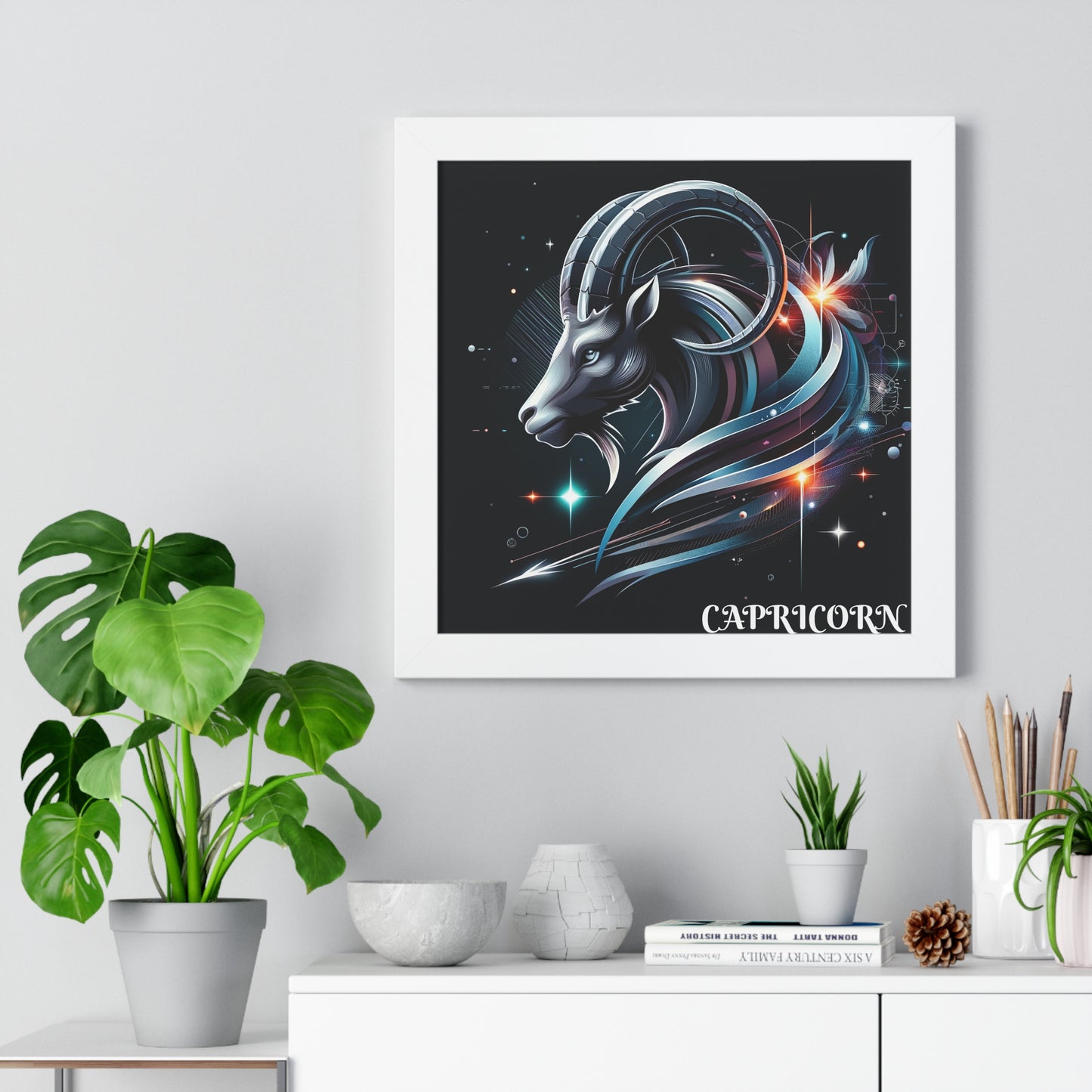 Capricorn Framed Vertical Poster