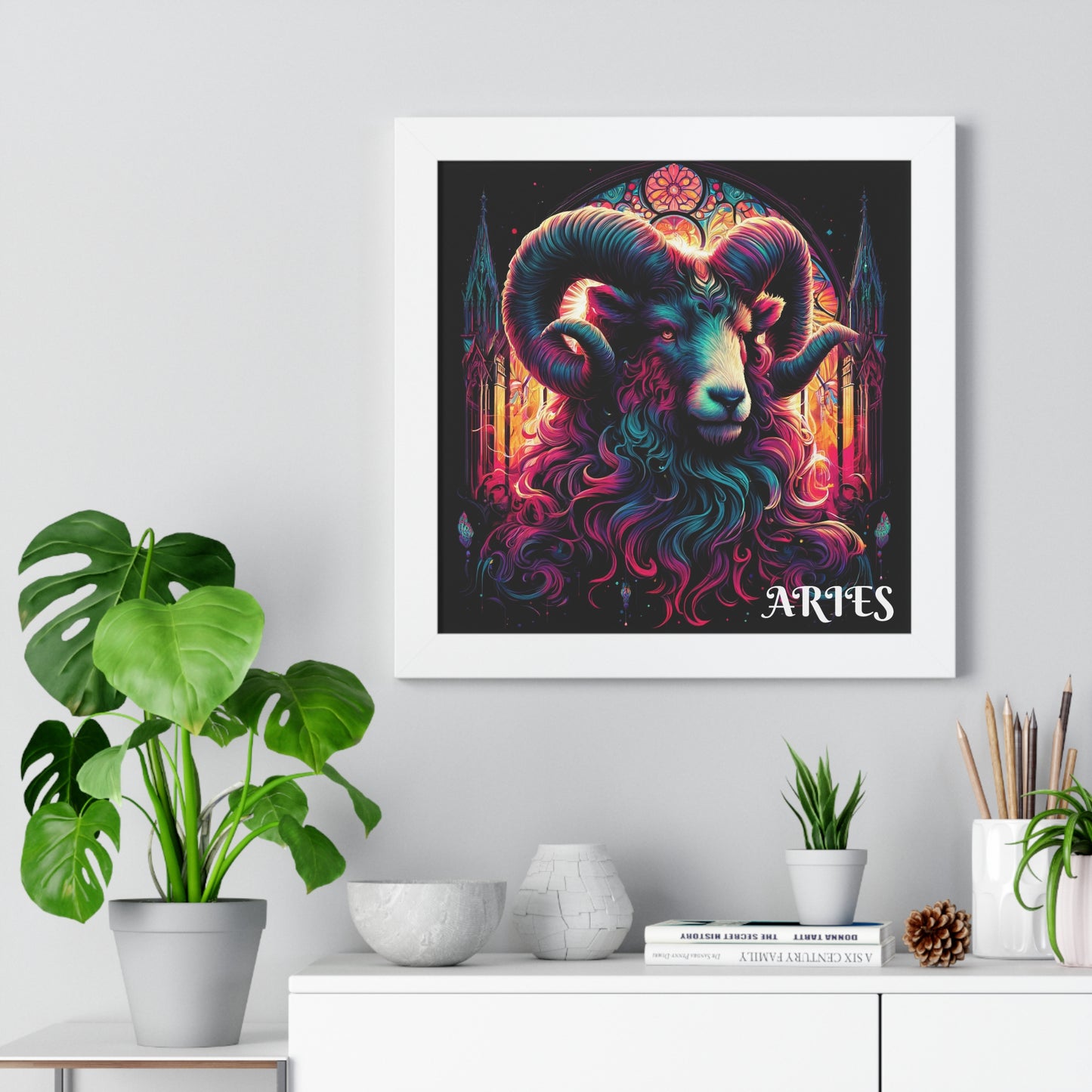 ARIES Framed Vertical Poster