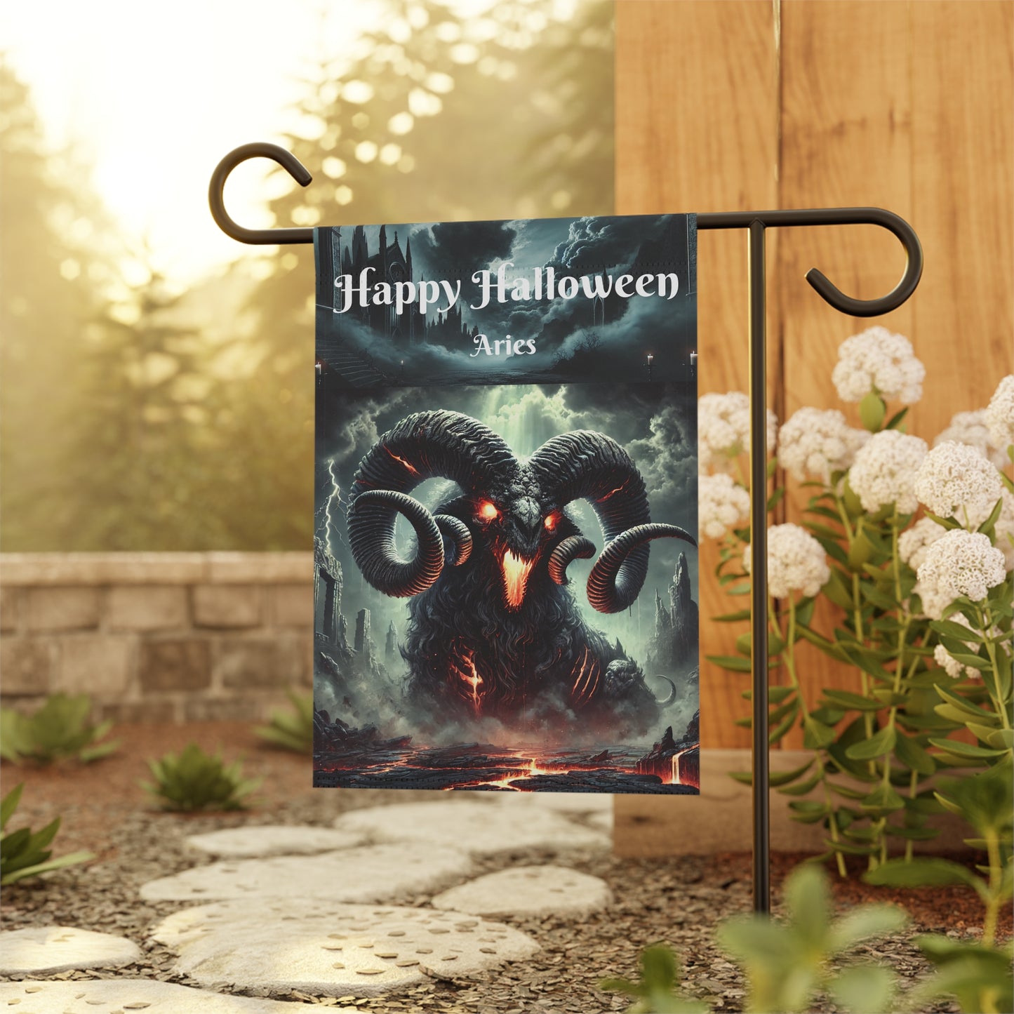 Happy Halloween Garden & House Banner - Aries