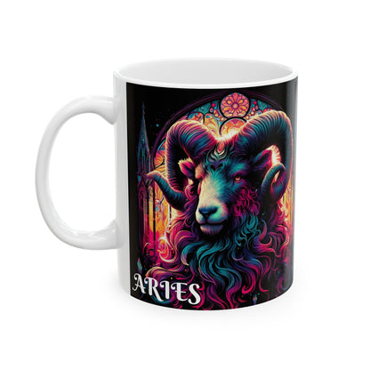 ARIES Ceramic Mug, (11oz, 15oz)