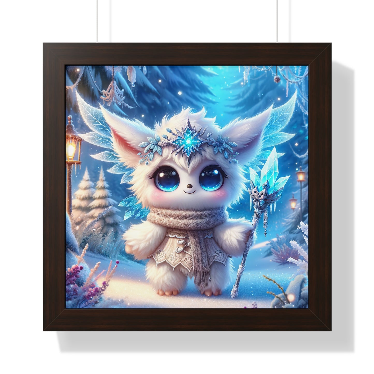 Framed Vertical Poster Frost the Frostbringer Fairyland Guardian