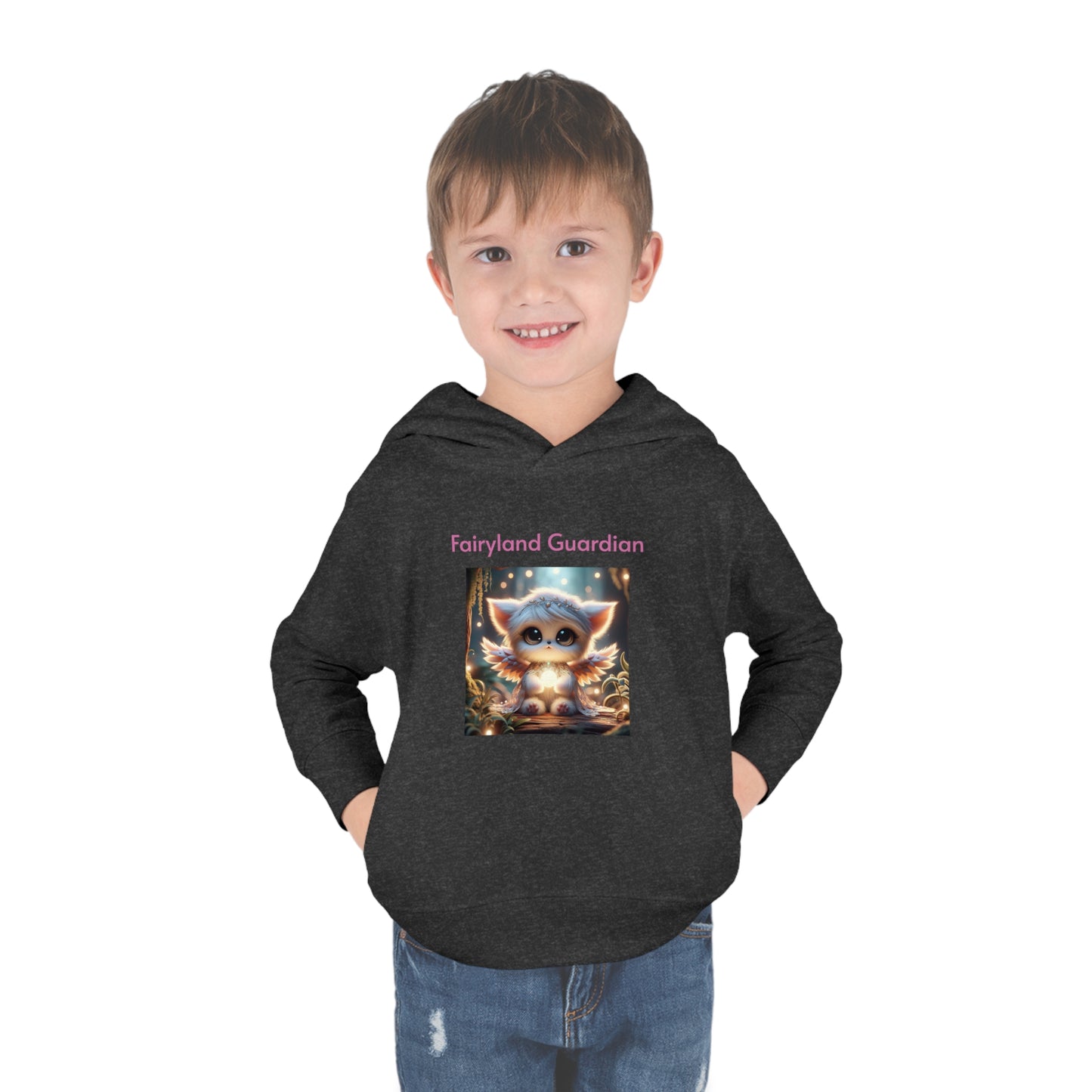 Toddler Pullover Fleece Hoodie Nora the Glowbringer