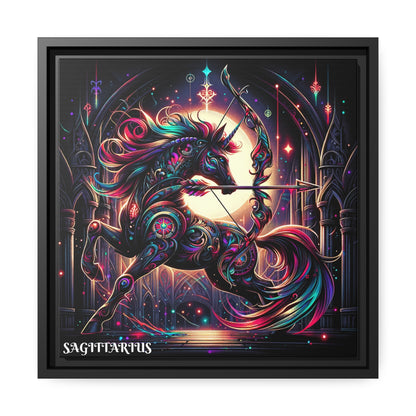 SAGITTARIUS Matte Canvas, Black Frame