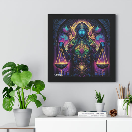 LIBRA Framed Vertical Poster