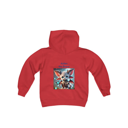 Youth Heavy Blend Hooded Sweatshirt Aiden the Brave