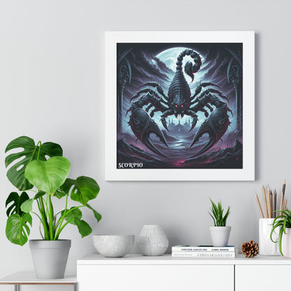 SCORPIO Framed Vertical Poster