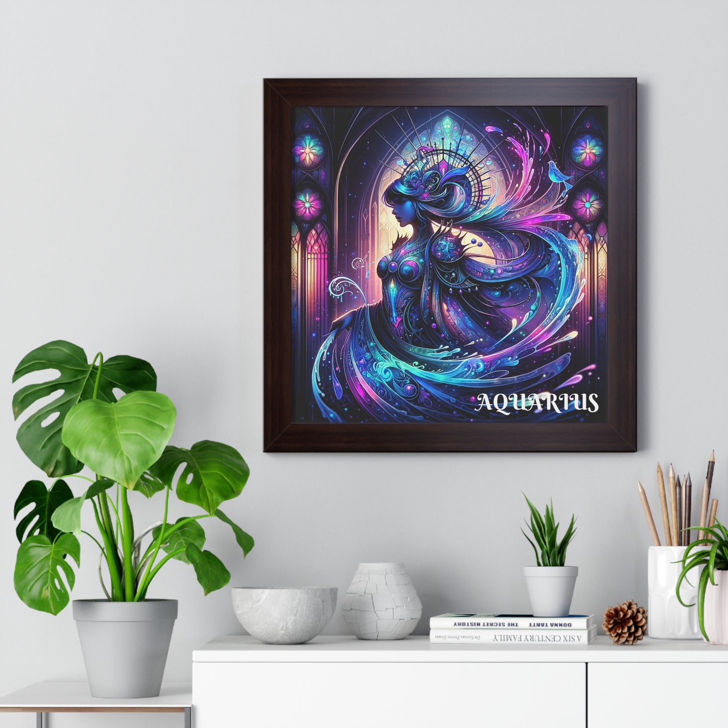 AQUARIUS Framed Vertical Poster