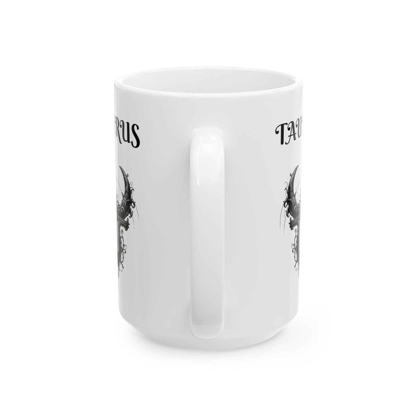 Taurus Ceramic Mug, (11oz, 15oz)