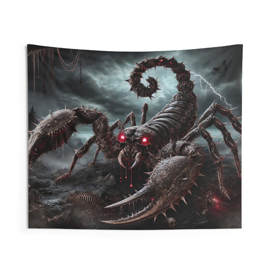 Happy Halloween Indoor Wall Tapestries - Scorpio