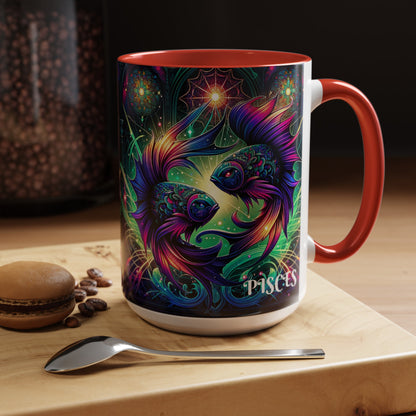 PISCES Accent Coffee Mug (11, 15oz)