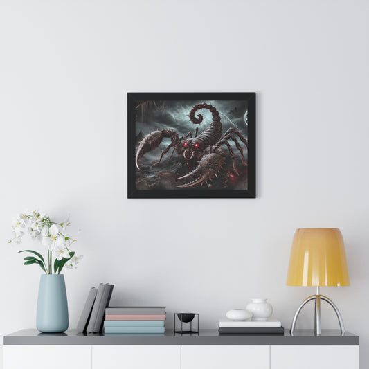 Happy Halloween Framed Horizontal Poster Scorpio