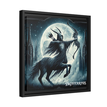 Sagittarius Matte Canvas, Black Frame