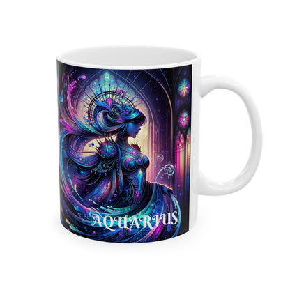 Aquarius Ceramic Mug, (11oz, 15oz)