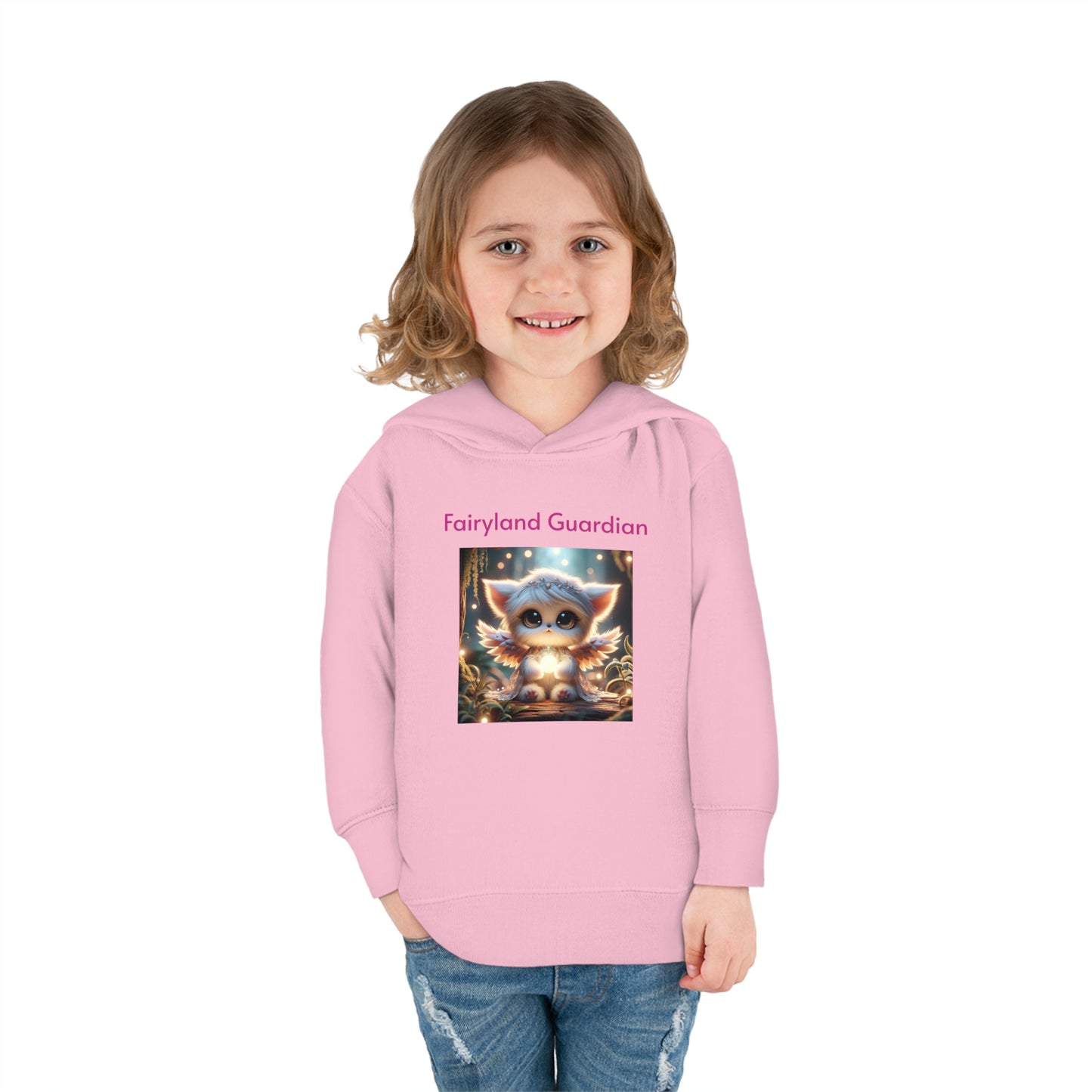 Toddler Pullover Fleece Hoodie Nora the Glowbringer