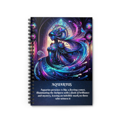 AQUARIUS Spiral Notebook - Ruled Line