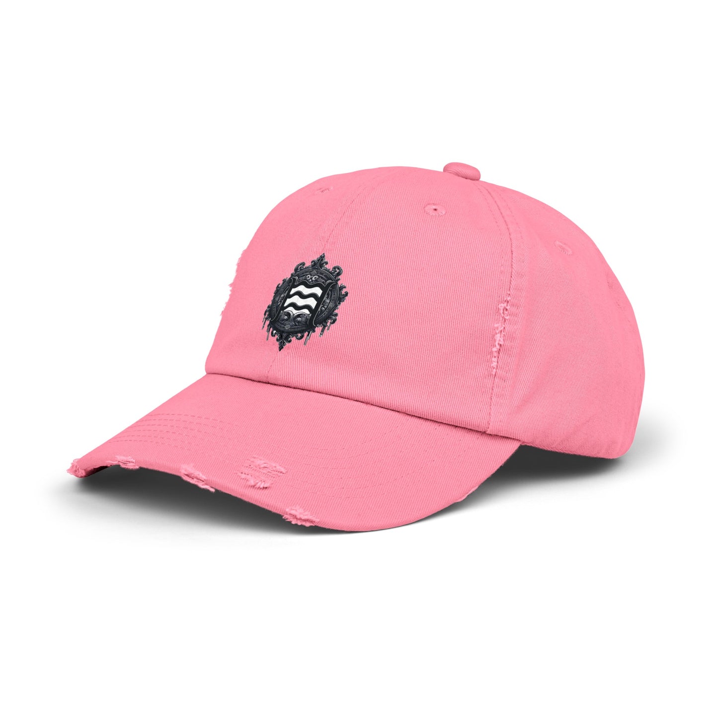 AQUARIUS Unisex Distressed Cap