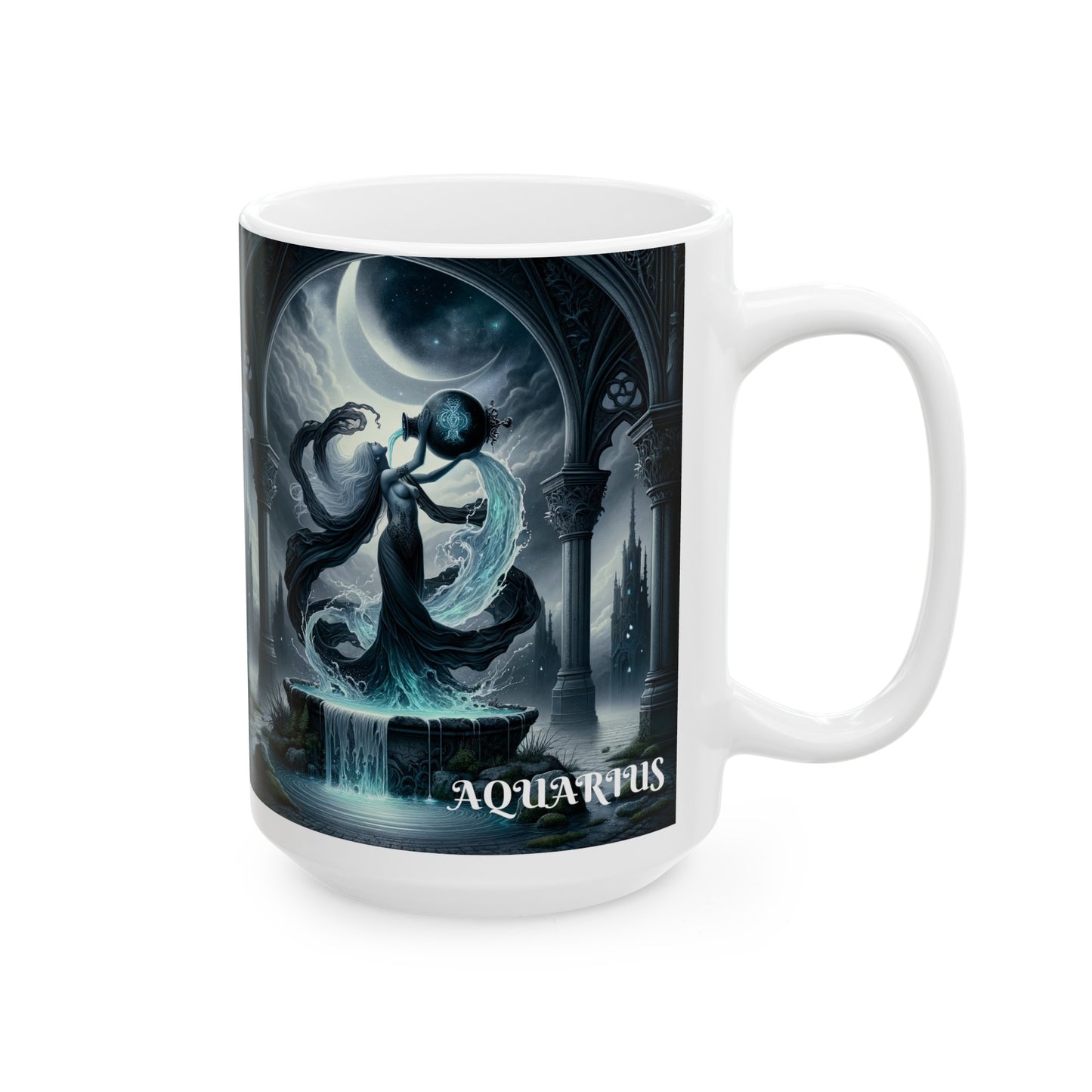 AQUARIUS GOTHIC Ceramic Mug, (11oz, 15oz)