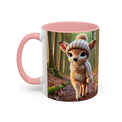 Accent Coffee Mug (11, 15oz) Young Deer Fall Edition, Magical and Fantasy Mug