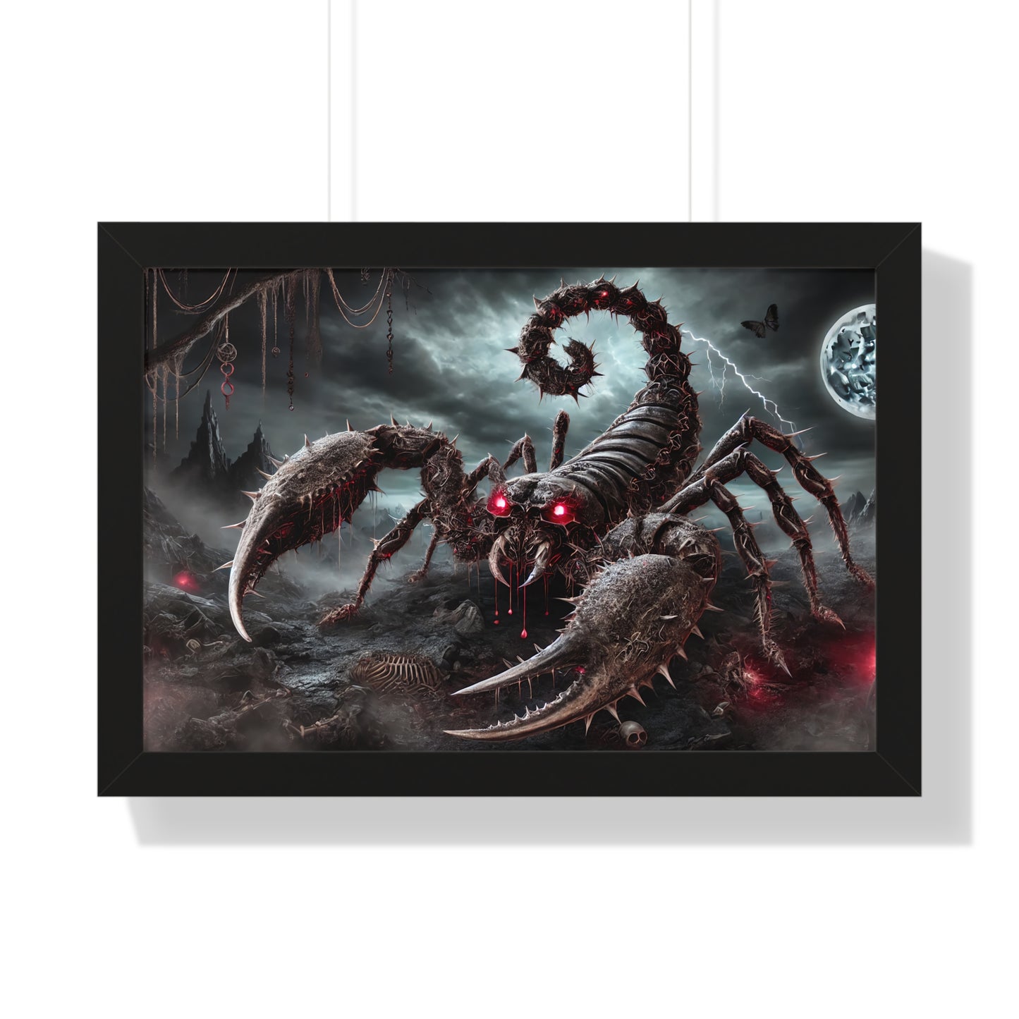 Happy Halloween Framed Horizontal Poster Scorpio