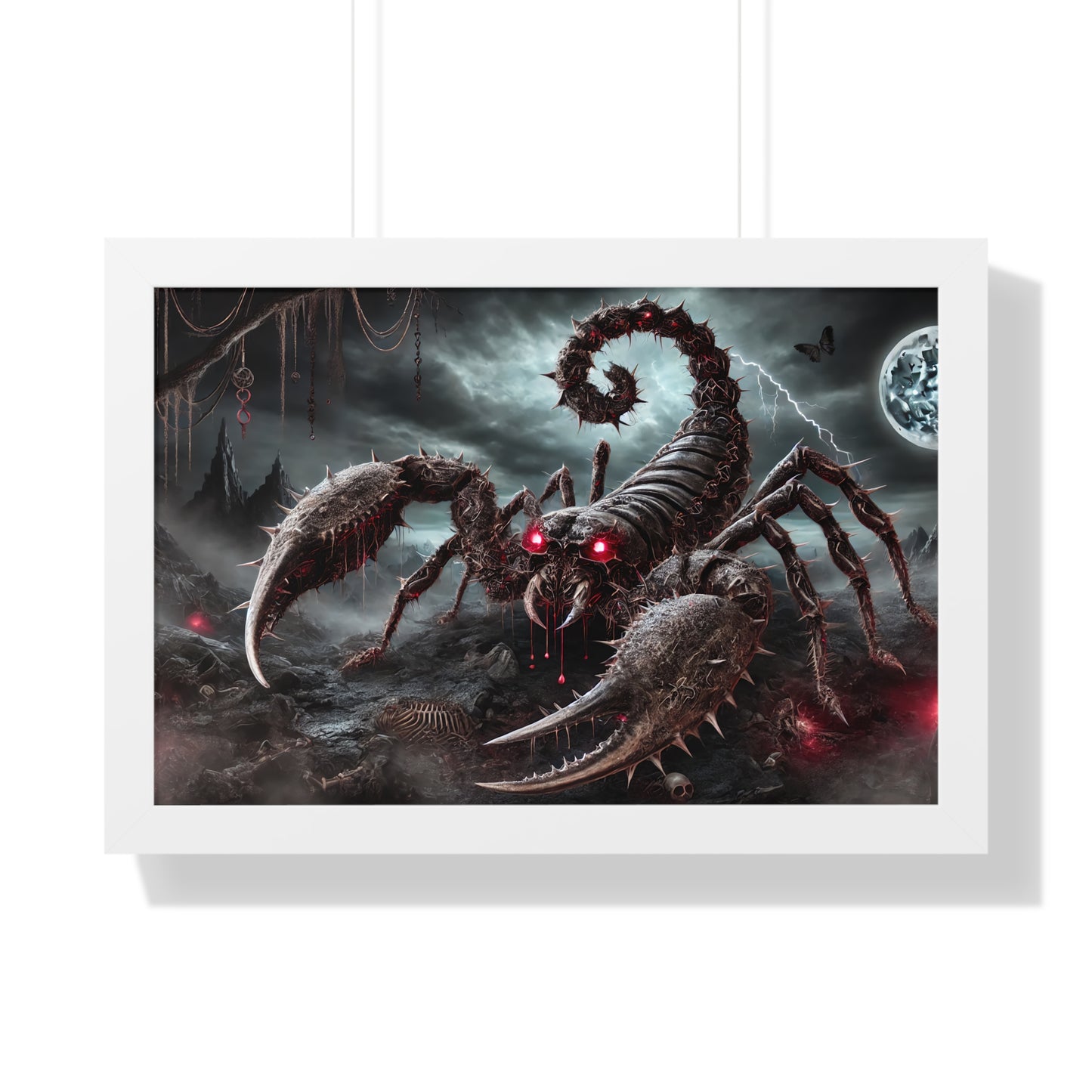 Happy Halloween Framed Horizontal Poster Scorpio