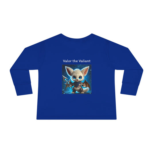 Toddler Long Sleeve Tee 2T-6T Fairyland Guardian Valor the Valiant, Soft and Magical