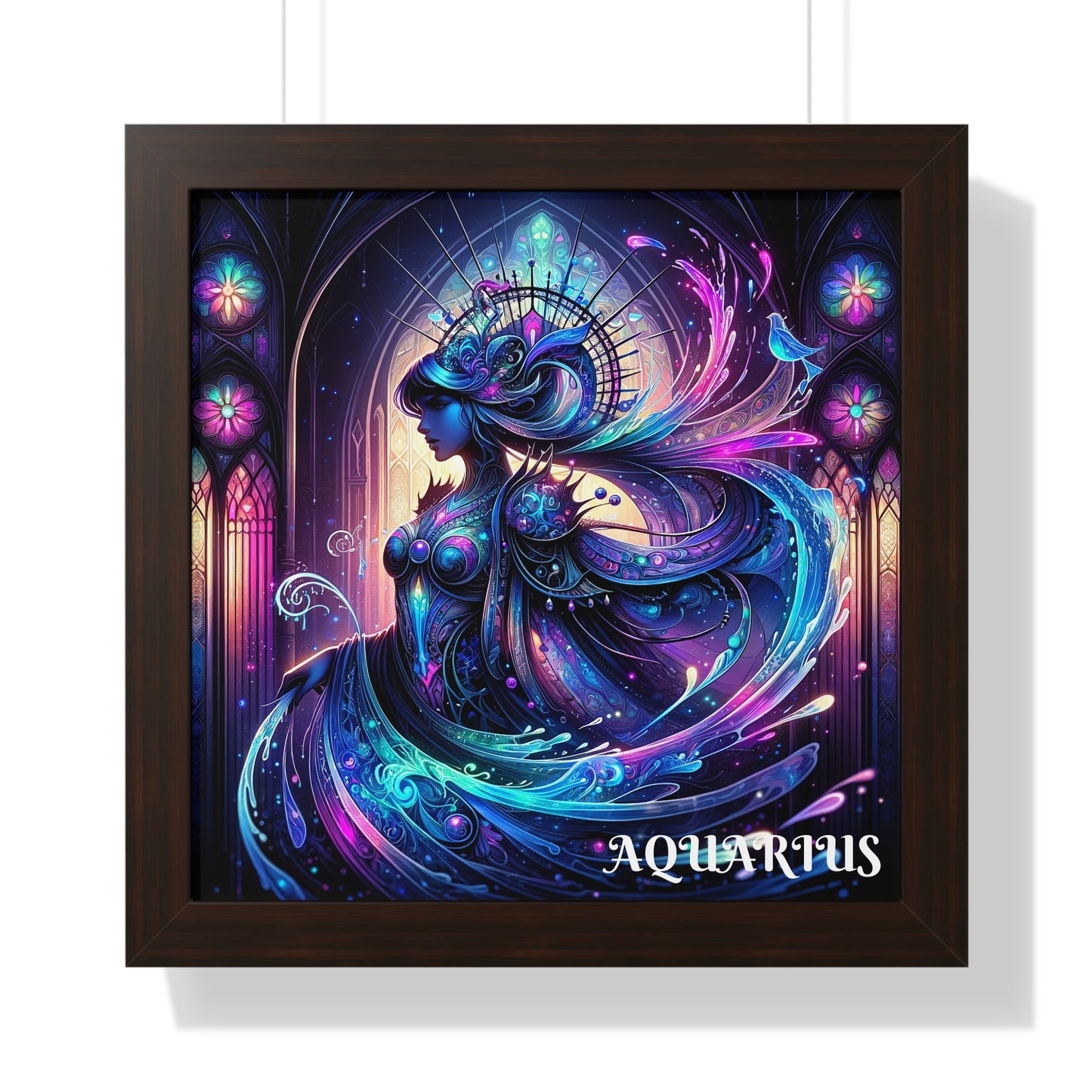 AQUARIUS Framed Vertical Poster