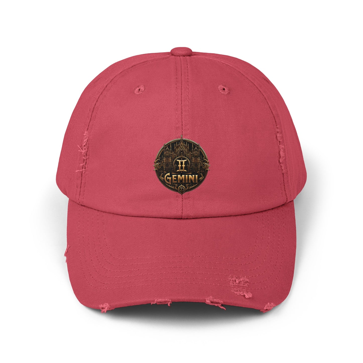 GEMINI Unisex Distressed Cap