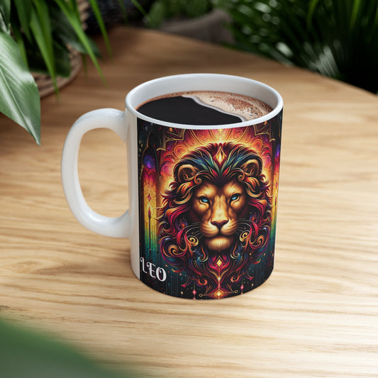 LEO Ceramic Mug, (11oz, 15oz)