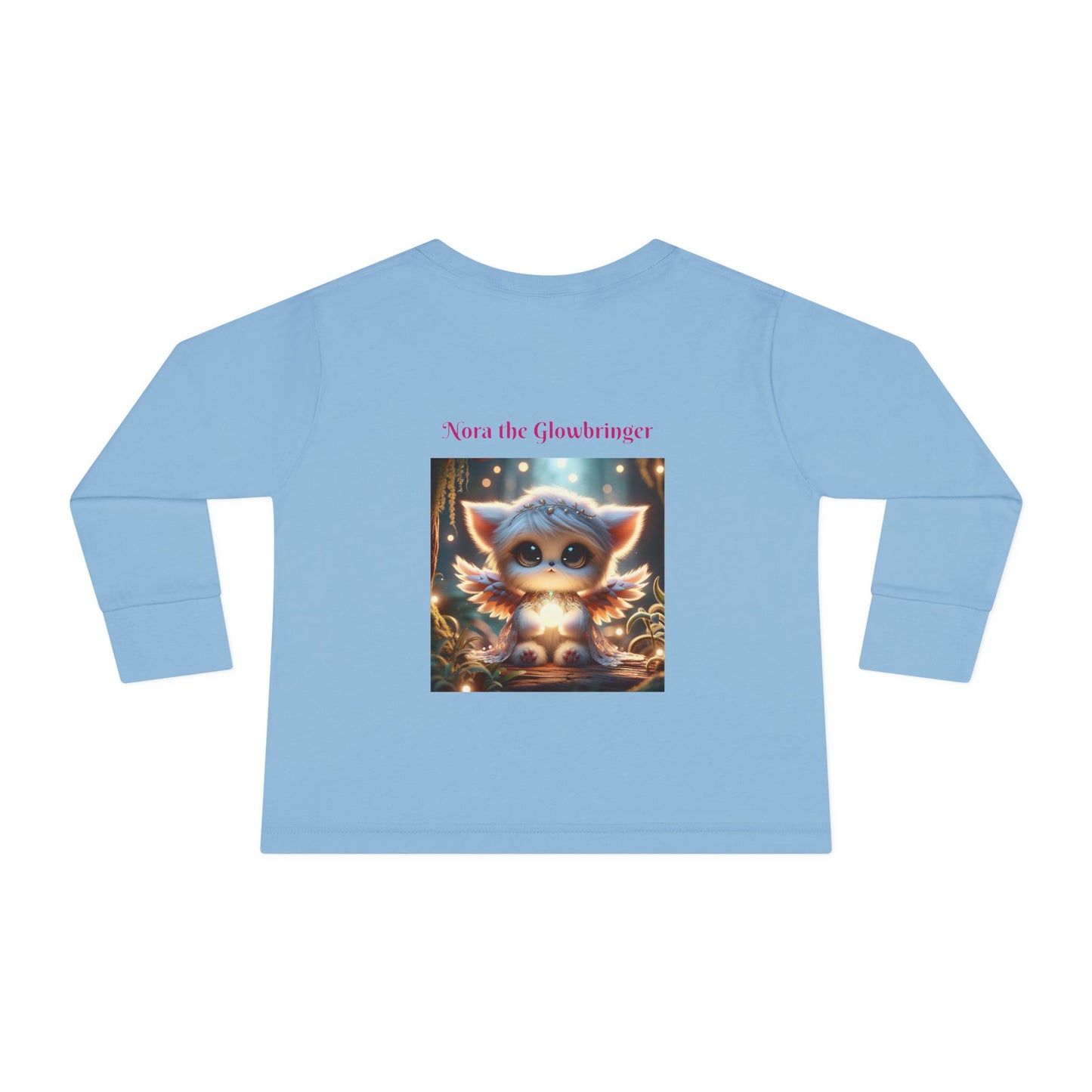 Toddler Long Sleeve Tee 2T-6T Nora the Glowbringer Fairyland Guardian, Soft and Magic