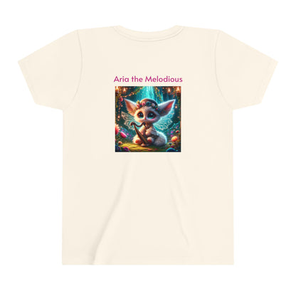 Youth Short Sleeve Tee Aria the Melodious, Soft and Magical