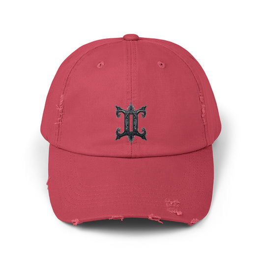 GEMINI Unisex Distressed Cap