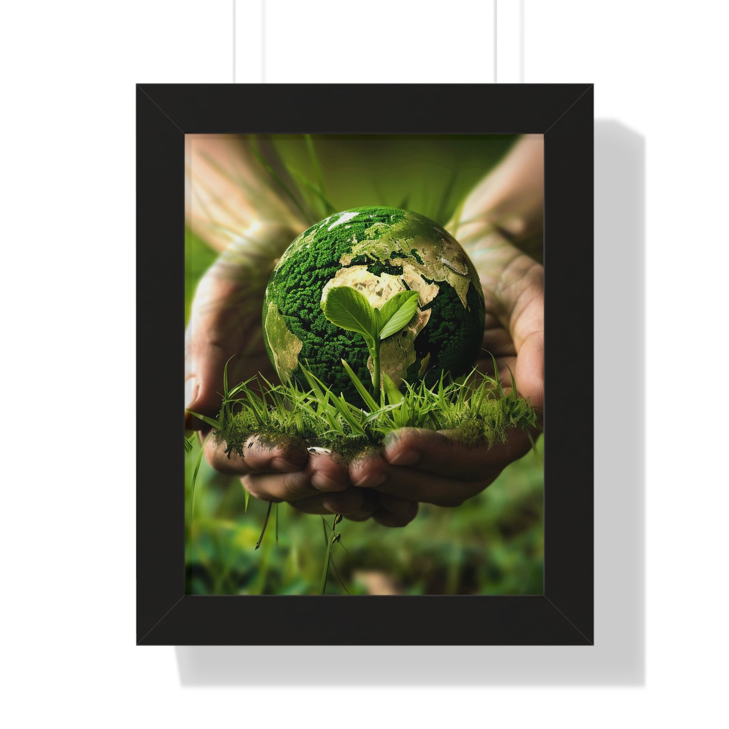 Earth Framed Vertical Poster