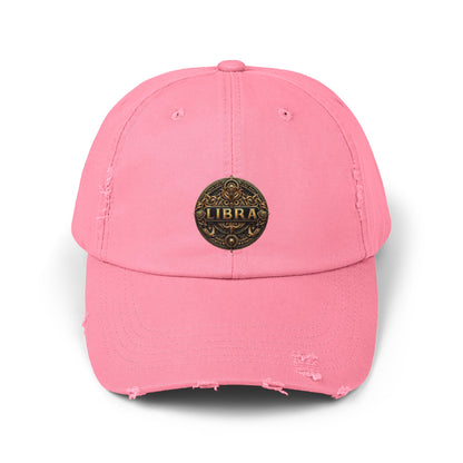 LIBRA Unisex Distressed Cap