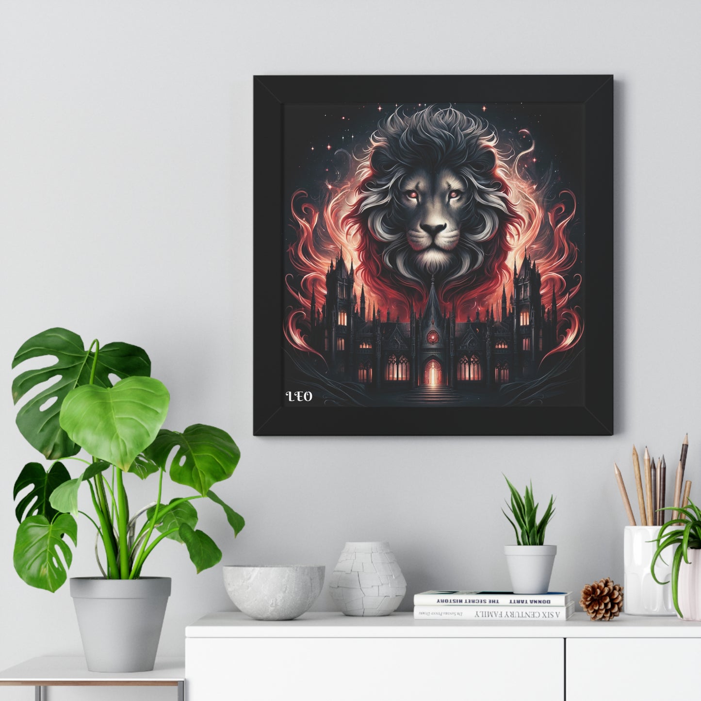 LEO Framed Vertical Poster