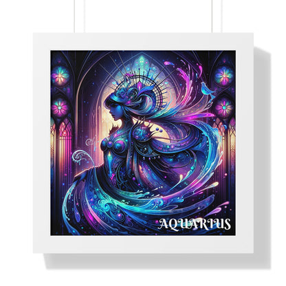 AQUARIUS Framed Vertical Poster