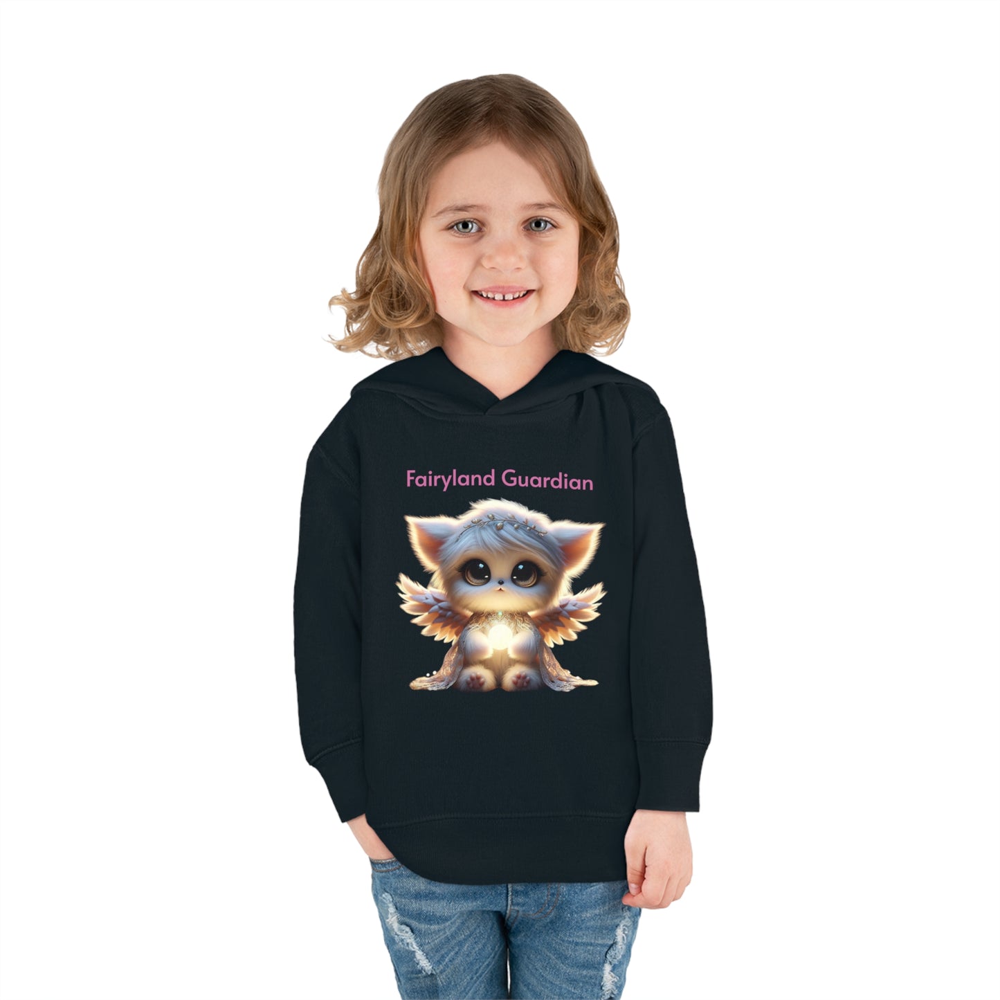 Toddler Pullover Fleece Hoodie Nora the Glowbringer